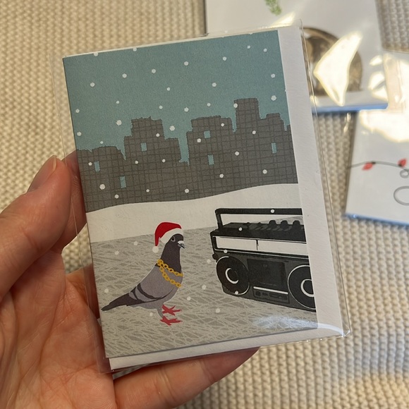 🎄 12 Holiday Gift Tags Dog & 1 Mini Card - Picture 3 of 11